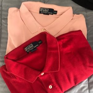 Bundle of men’s polo shirts